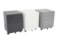 GMP3 Metal Mobile Pedestals 472 Wide. White, Silver, Black, Charcoal